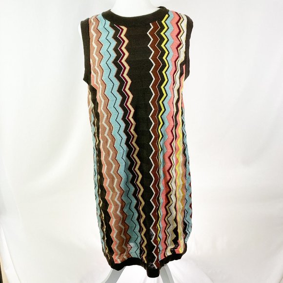 NWT Missoni for Target XL Multicolor Zigzag Knit Dress ‑ Designer Collab - Picture 2 of 8